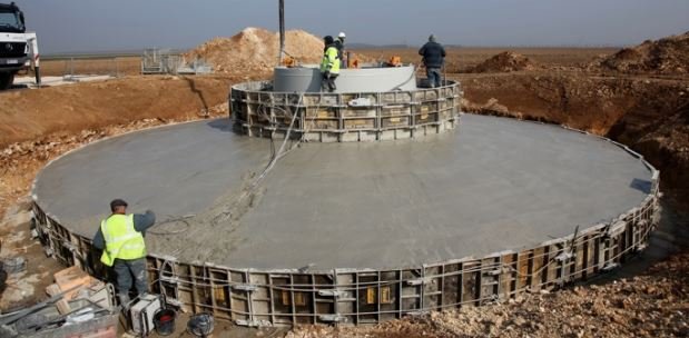 semelle éolienne 2 Taillard fondation éolienne Ailes de Taillard Pilat Loire