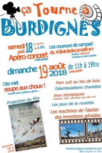 Affiche fête Burdignes 2018